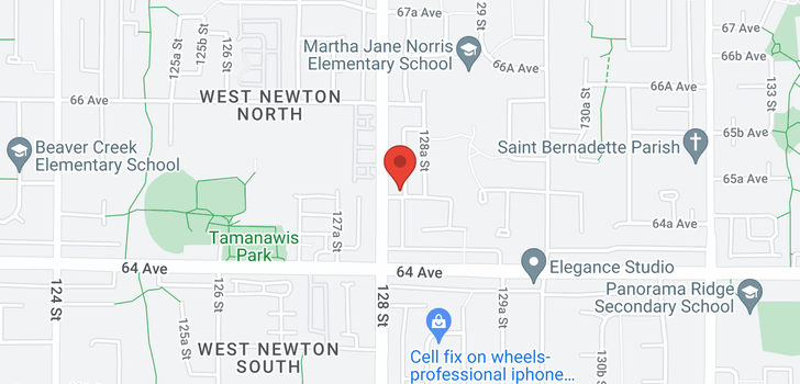 map of 12825 65 AVENUE